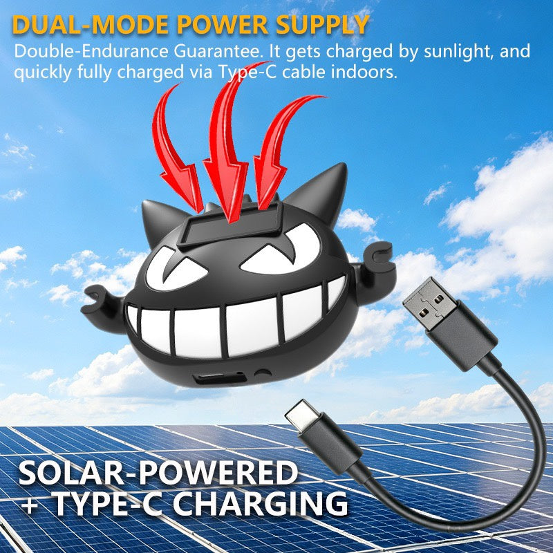 Halloween Solar Demon LED Car Sign