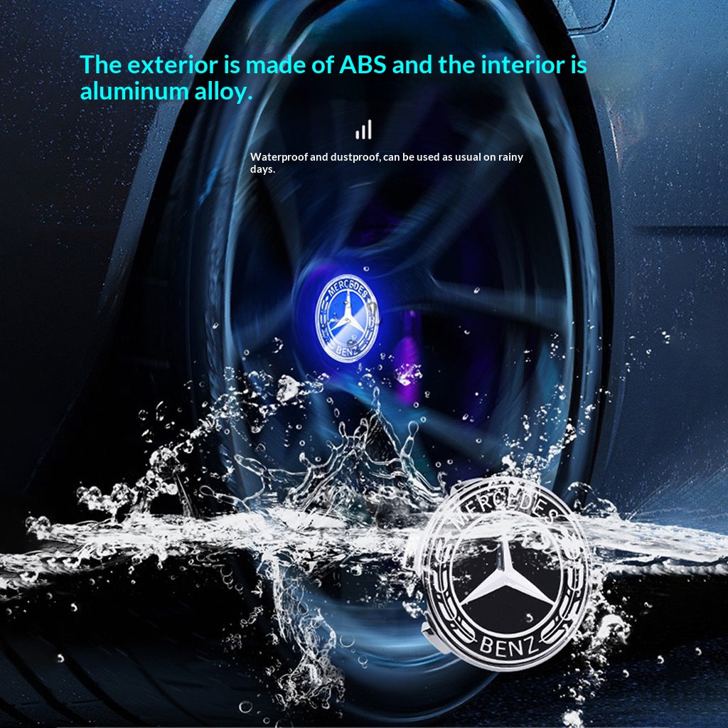 4PCS Self-powered Car Wheel Hub Floating Center Caps