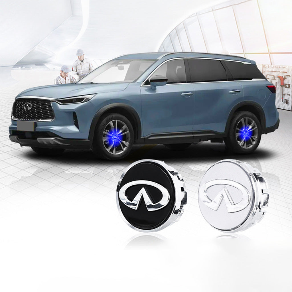 4PCS Self-powered Car Wheel Hub Floating Center Caps