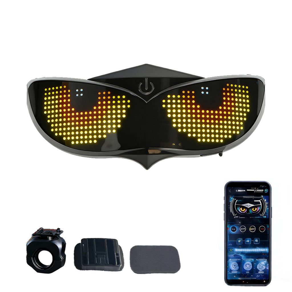 Smart LED Helmet Display with App Control for Bike & Motorcycle – blazexel
