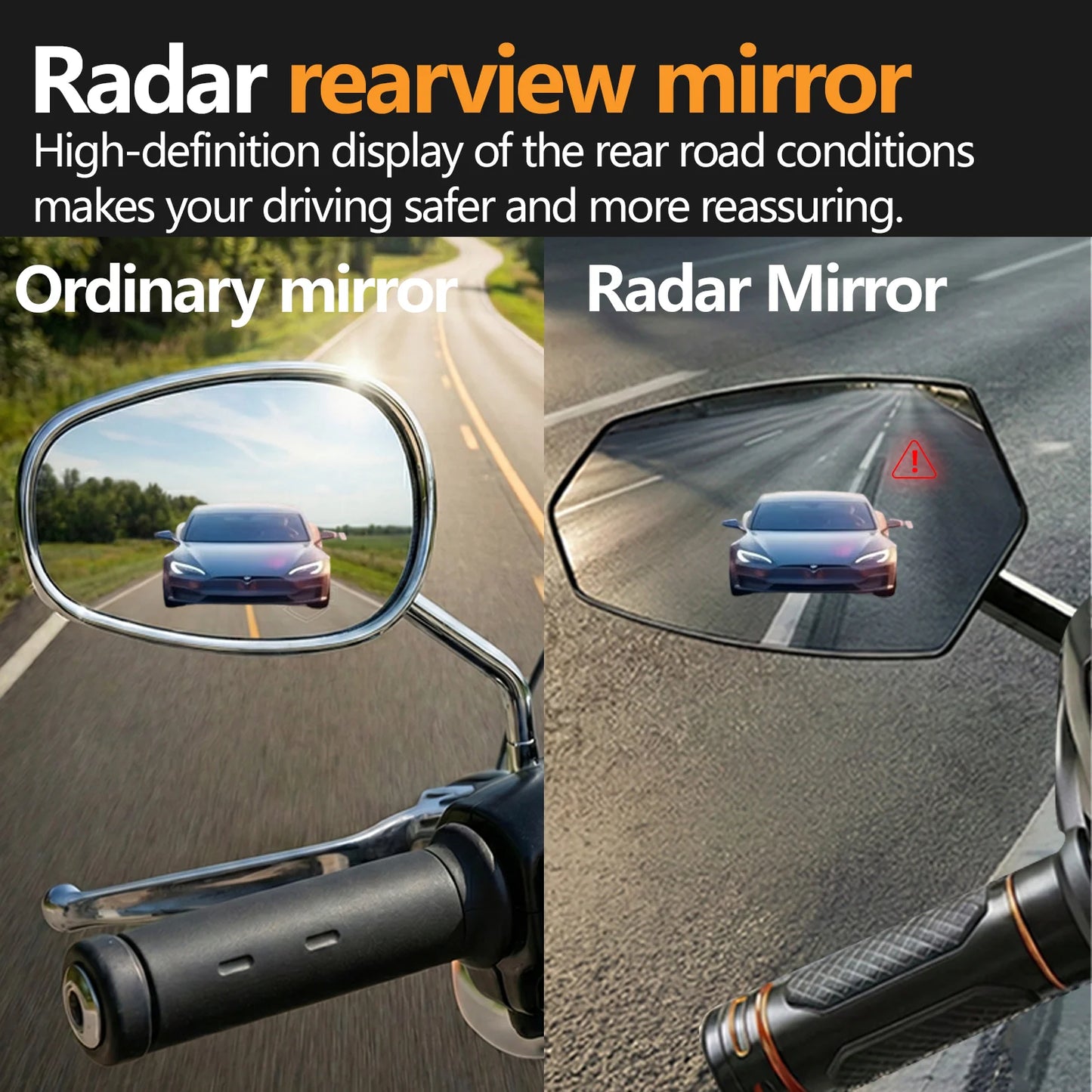 Harley Safety Radar Mirror