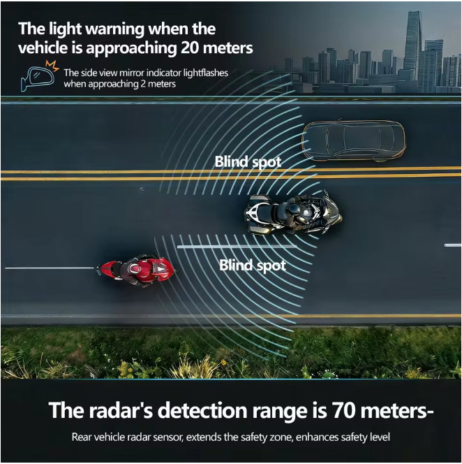 Harley Safety Radar Mirror