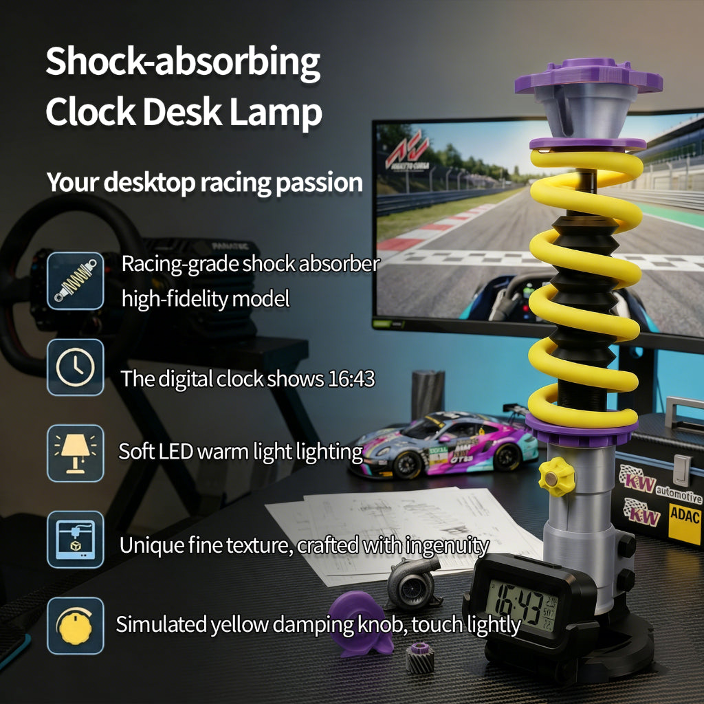 3D Printed Shock-Absorption Model Desk Lamp