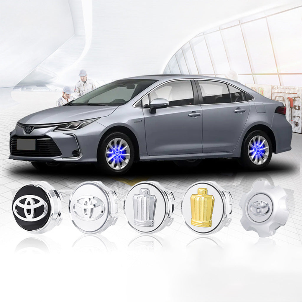 4PCS Self-powered Car Wheel Hub Floating Center Caps