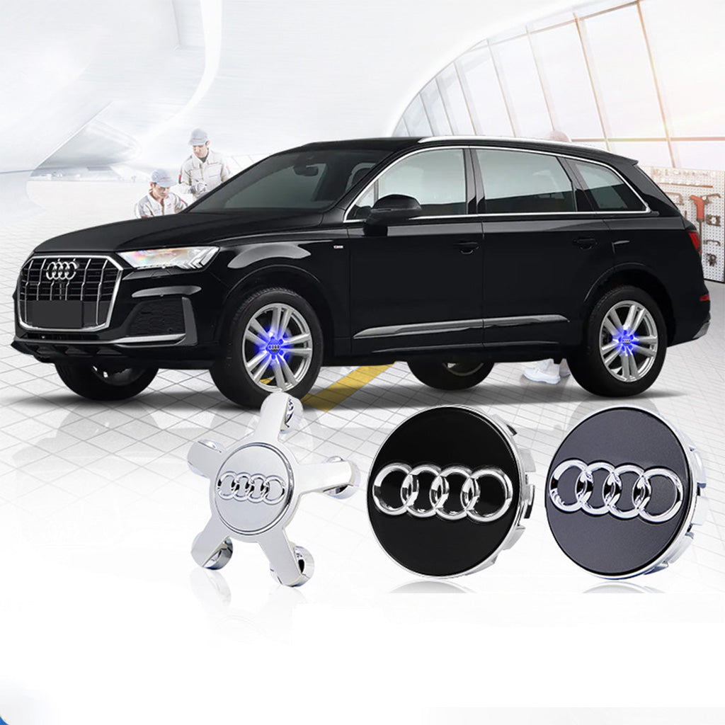 4PCS Self-powered Car Wheel Hub Floating Center Caps