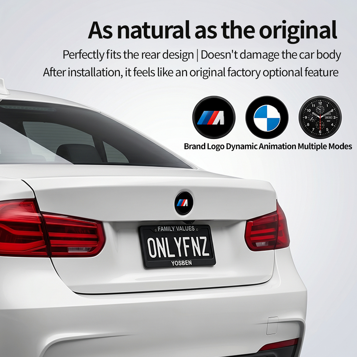 BMW Digital Display Emblem badge