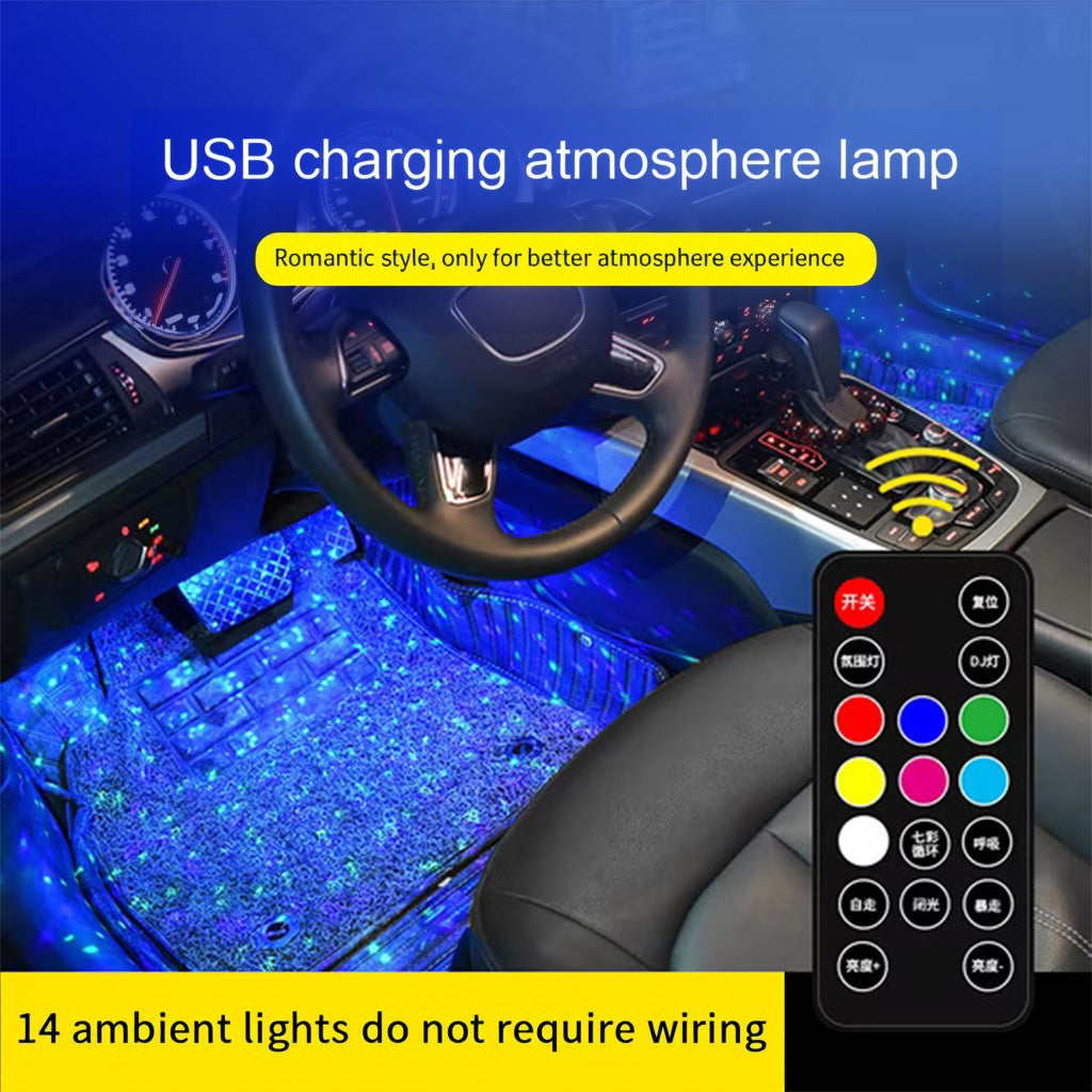 Wireless RGB Car Interior Ambient Light