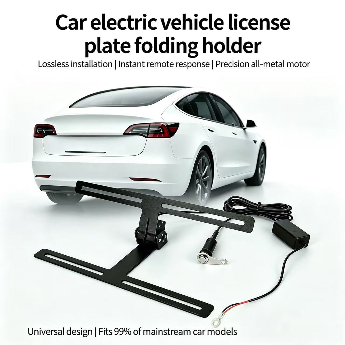 Electric Car License Plate Holder Flipper