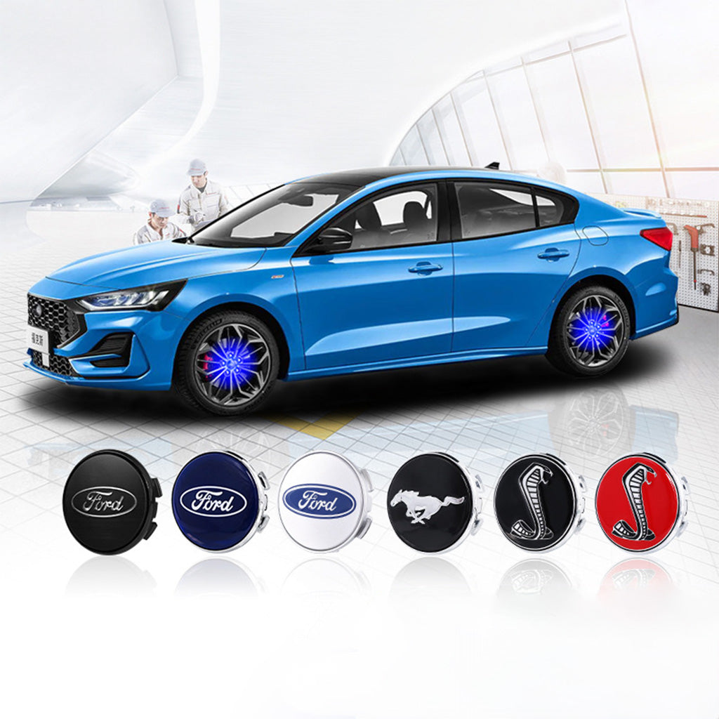 4PCS Self-powered Car Wheel Hub Floating Center Caps