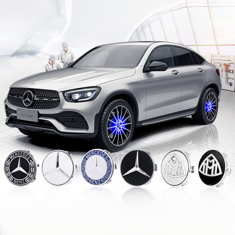 4PCS Self-powered Car Wheel Hub Floating Center Caps