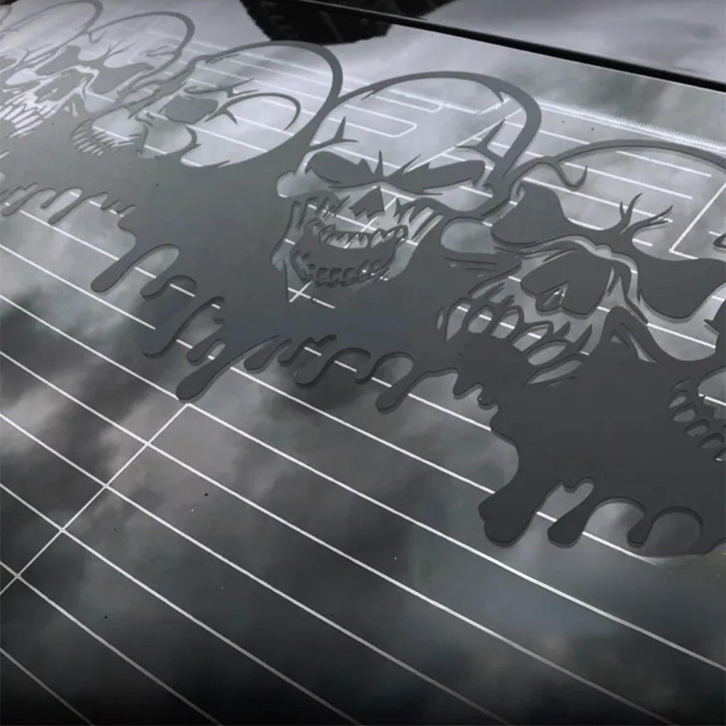 Skull Car Window Sticker | Blazexel – blazexel