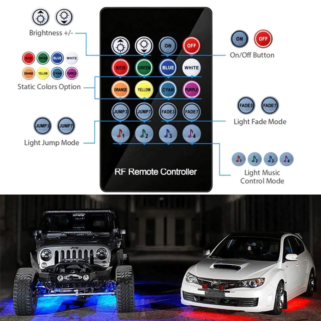 car lights under car
